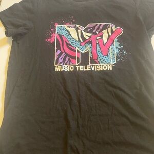 MTV Graphic Black T-Shirt‎